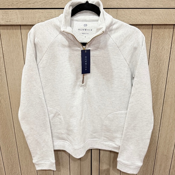Renwick Tops - Renwick Cotton Fleece Pullover,‎ Size Small, NEW with tag
